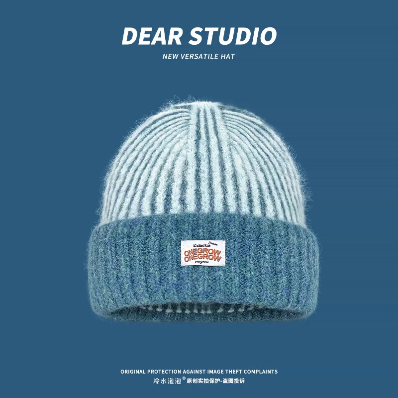 Berretto in maglia a righe, mo - Beanie Cuffed Knit recensione e prezzo