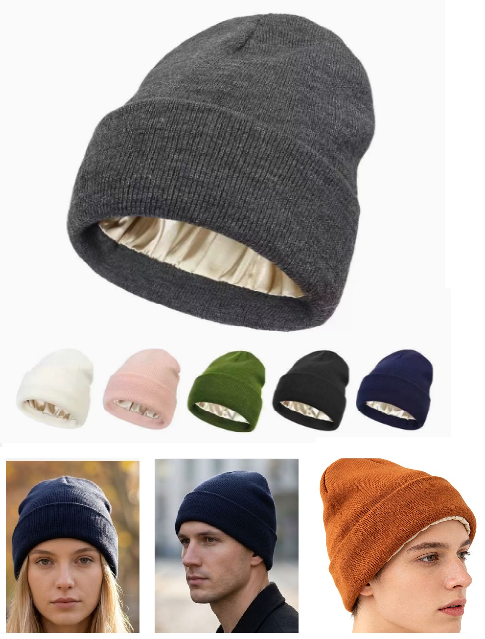 Berretto in maglia con fodera  - Beanie Cuffed Knit recensione e prezzo